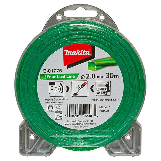 MAKITA FOUR LEAF SILENT NYLON LINE 2.0 x 30M E-01775