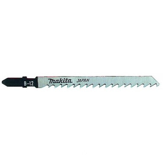 MAKITA JIGSAW BLADE B-12 - BAYONET TYPE - (5PK)- HCS 6tpi / Fine cut / Wood 5-65mm A-85640