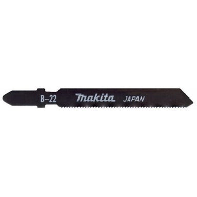 MAKITA JIGSAW BLADE B-22 - BAYONET TYPE - (5PK)- HSS 24tpi / Fine cut / Alu 1-3mm / Metal & S/Steel 1-3mm A-85737