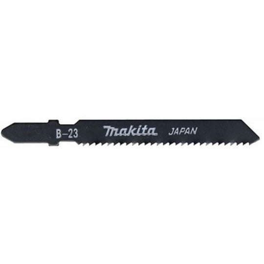 MAKITA JIGSAW BLADE B-23 - BAYONET TYPE - (5PK)- HSS 14tpi / Fine cut / Wood 3-35mm / Alu & Metal 2-6mm A-85743