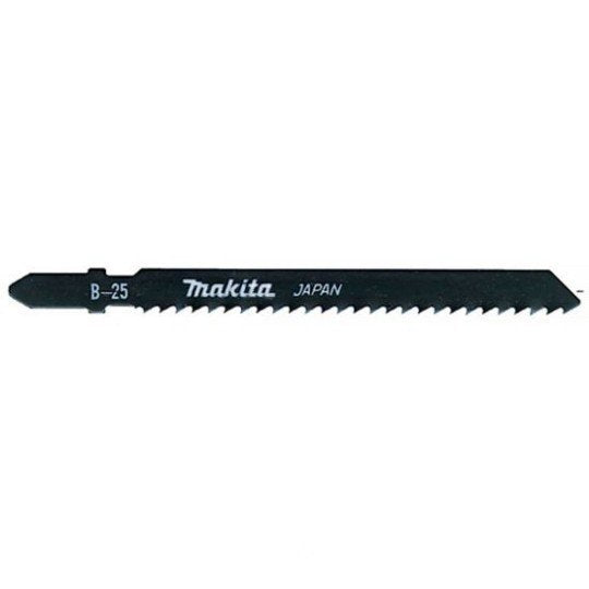 MAKITA JIGSAW BLADE B-25 - BAYONET TYPE - (5PK)- HSS 9tpi / Rough cut / Wood 3-60mm / Alu & Metal 3-6mm A-85765
