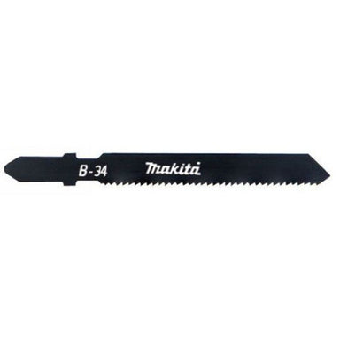MAKITA JIGSAW BLADE B-34 - BAYONET TYPE - (5PK)- HSS 18tpi / Fine cut / Alu Metal & S/Steel 1.5-3mm B-10453