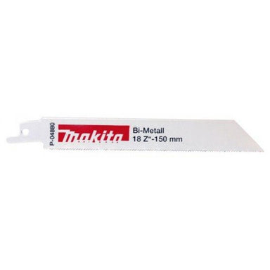 MAKITA RECIPRO BLADE BI-METAL 150mm -18TPI - (5PK)- METAL P-04880