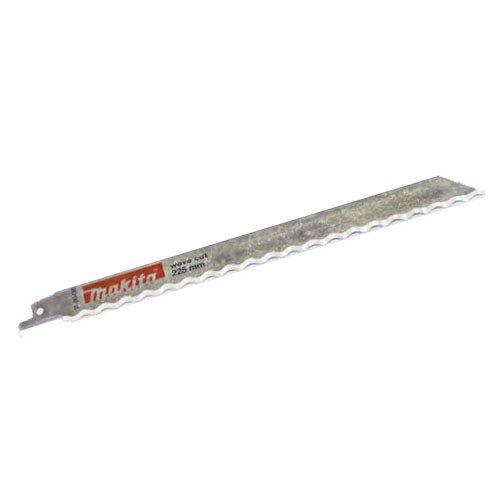 MAKITA RECIPRO BLADE DOUBLE WAVE KNIFE 225mm - (3PK) - RUBBER / CARDBOARD / LEATHER / FOAM P-80438
