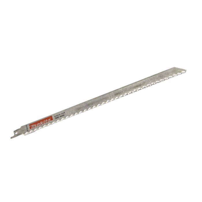 MAKITA RECIPRO BLADE DOUBLE WAVE KNIFE 300mm - (3PK) - RUBBER / CARDBOARD / LEATHER / FOAM P-80444