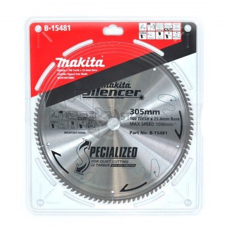 MAKITA SILENCER TCT SAW BLADE 305mm x 25.4mm x 100T B-15481