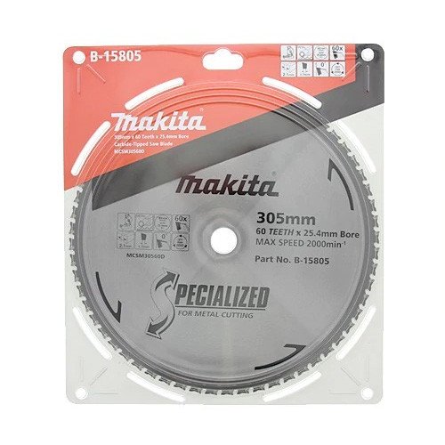 MAKITA COLD METAL CUTTING TCT SAW BLADE 305mm x 25.4mm x 60T - STANDARD B-15805