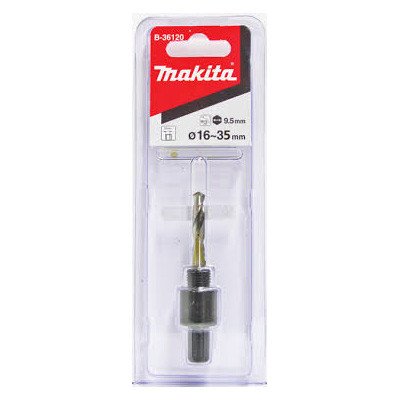 MAKITA SHEET METAL HOLESAW ADAPTOR 9.5mm SHAFT B-36120