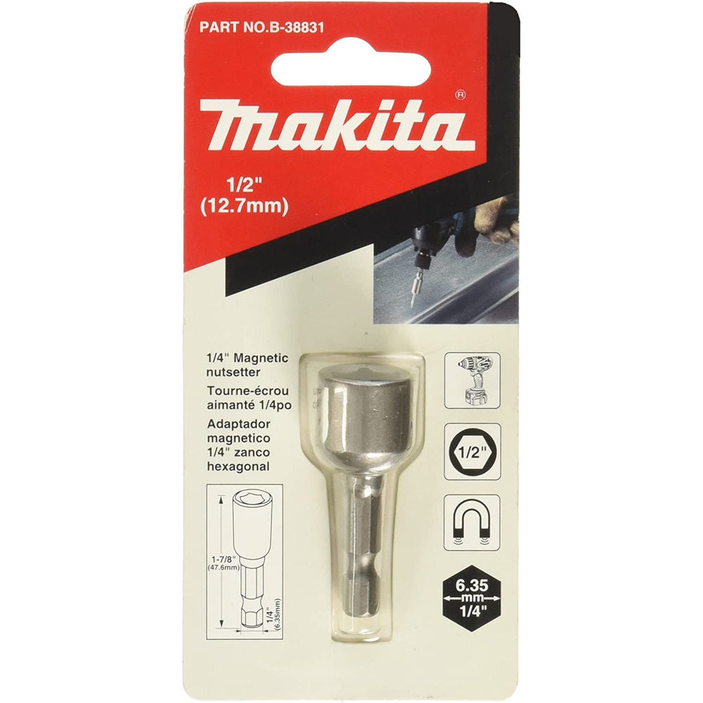 MAKITA 1/2" x 48mm MAGNETIC NUTSETTER (1PC) B-38831