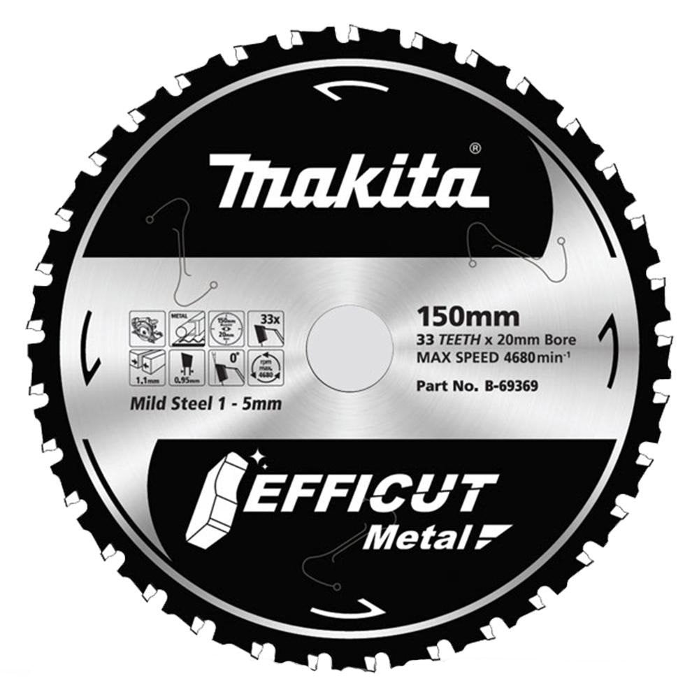 MAKITA EFFICUT METAL 150 x 20 x 33T TCT S/BLADE B-69369