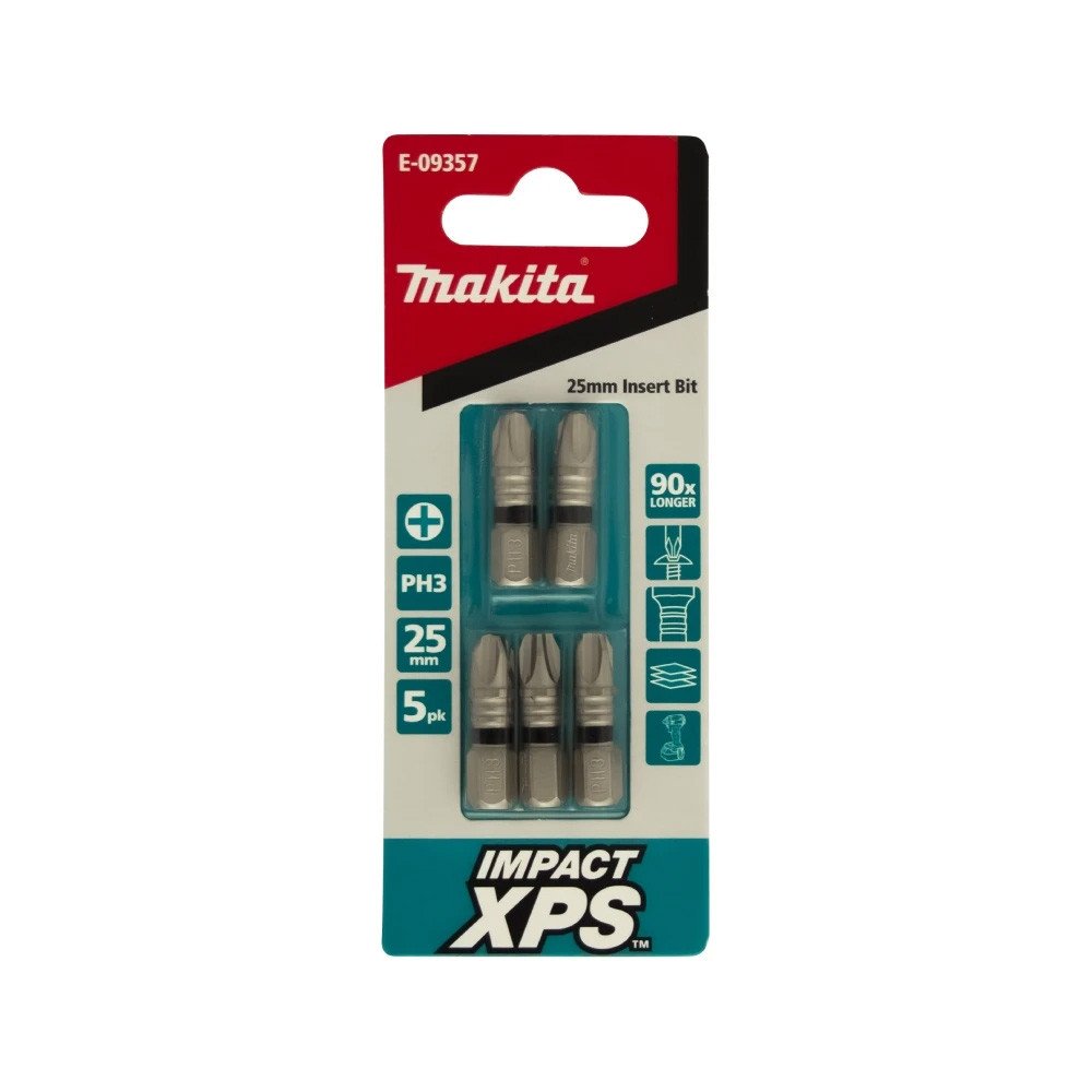 Makita PH3 x 25mm Impact XPS Insert Bit (5pk) E-09357