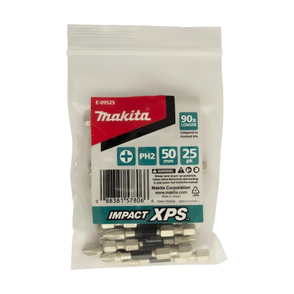 Makita PH2 x 50mm Impact XPS Power Bit (25pk) E-09525