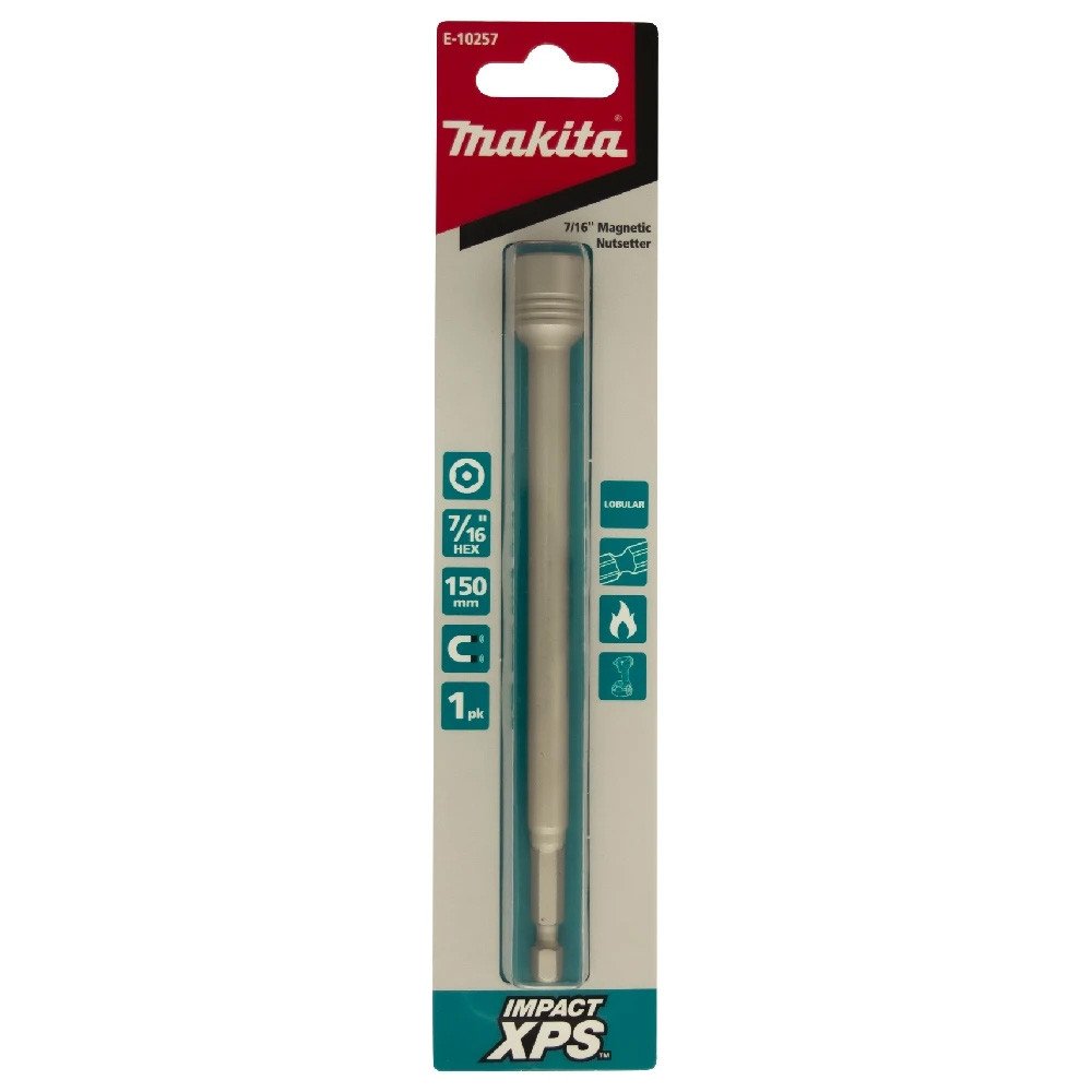 Makita 7/16" x 150mm Impact XPS Mag Nutsetter (1pk) E-10257