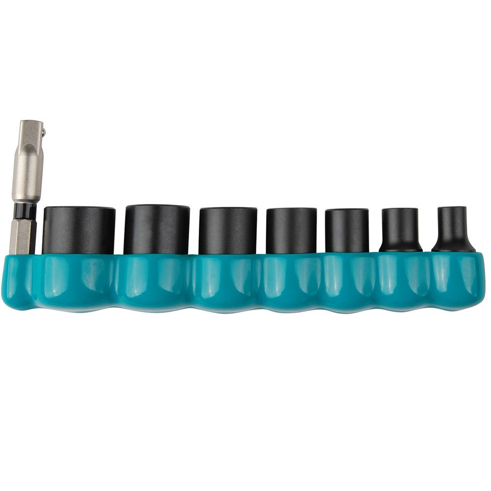 Makita 1/4" 8 Piece SAE Imperial Impact XPS Socket Set E-10419
