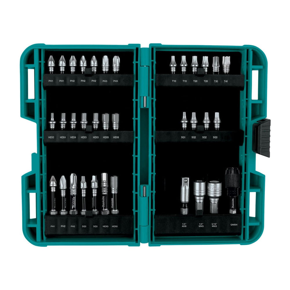 Makita 35 Piece Impact XPS Bit Set - with Quick Chuck Bit Holder E-10475