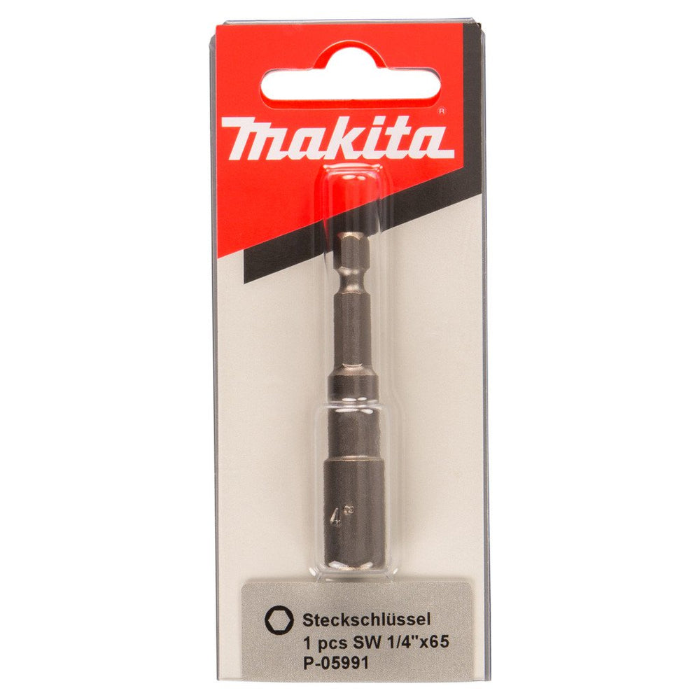 MAKITA 1/4" x 65mm MAGNETIC NUTSETTER (MZ-9mm) (1PC) - 6802BV / 6825 / FS2500 P-05991