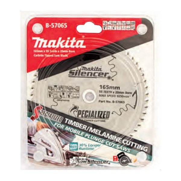 MAKITA PLUNGE SAW TCT SAW BLADE 165mm x 20 x 60T / 2mm THIN KERF B-56839