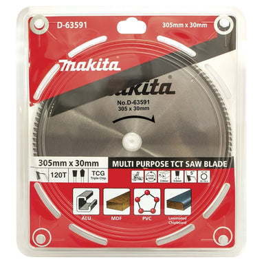 MAKITA MULTI CUT TCT SAW BLADE 305mm x 30 x 120T D-63591