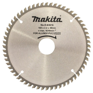 MAKITA MULTI CUT TCT SAW BLADE 165mm x 30 x 60T D-63616