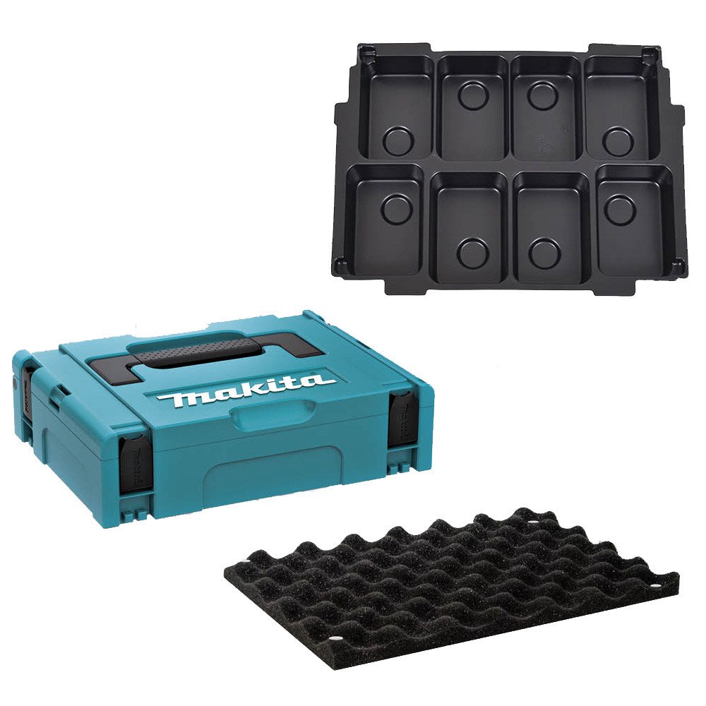 MAKITA MAKPAC CASE 1 / 8 x 18V BATTERY STORAGE MAKPAC115