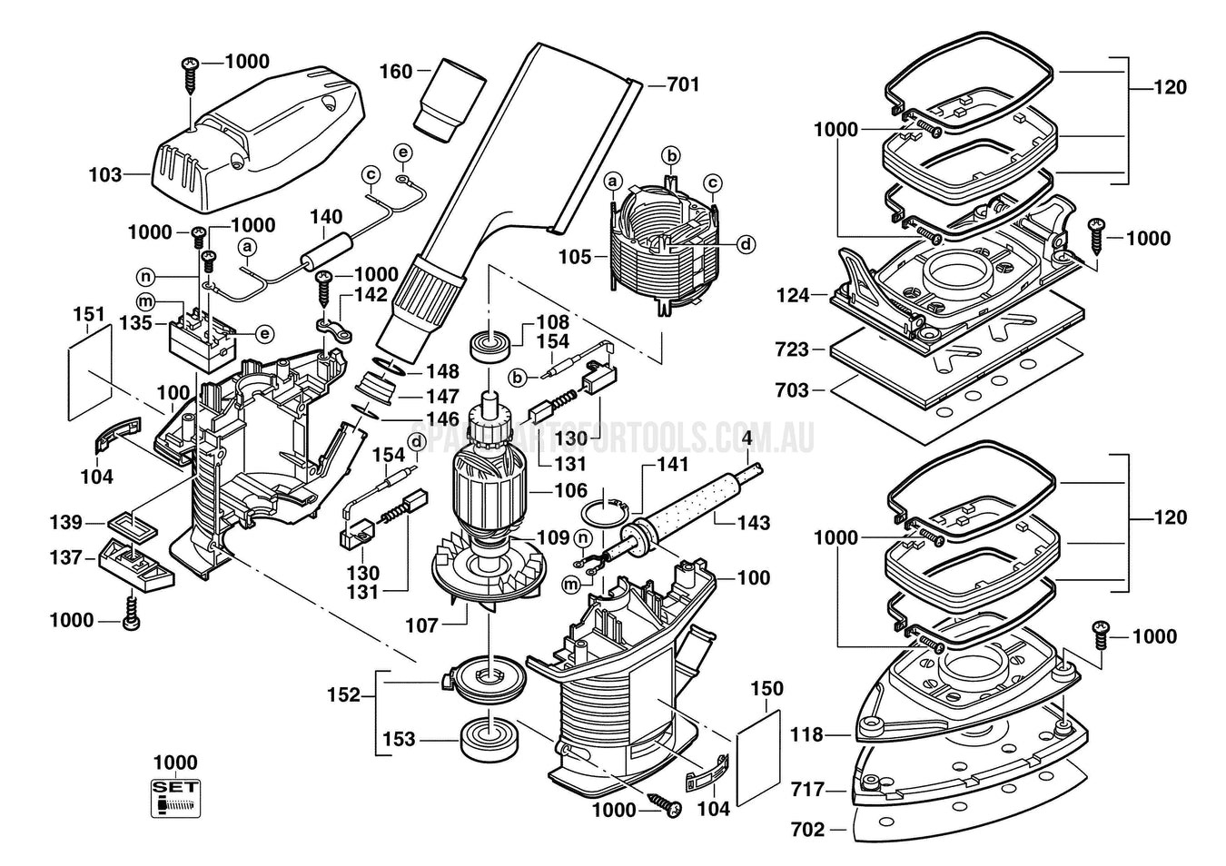 Milwaukee VS11D Spare Parts