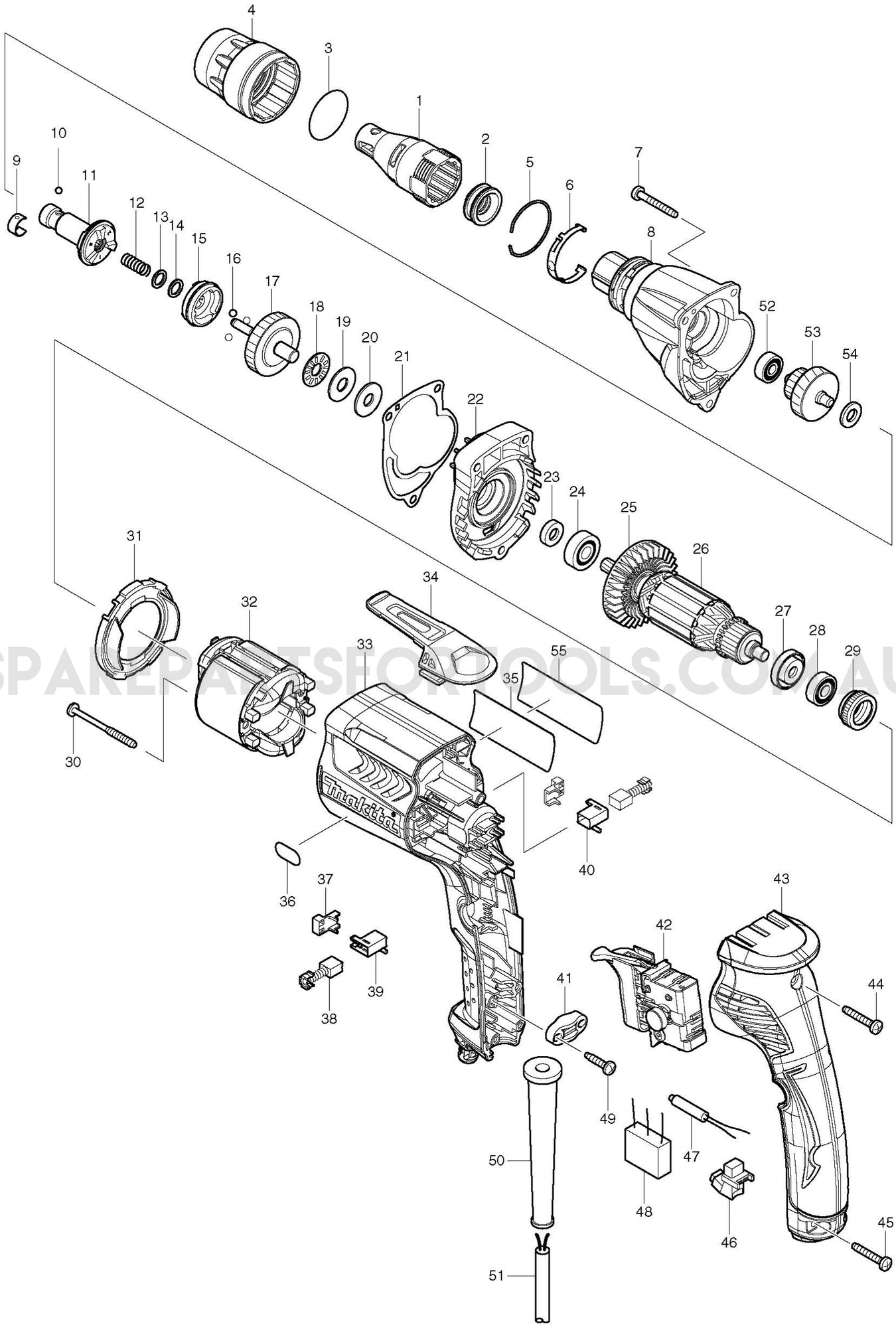 Makita FS2300 Spare Parts