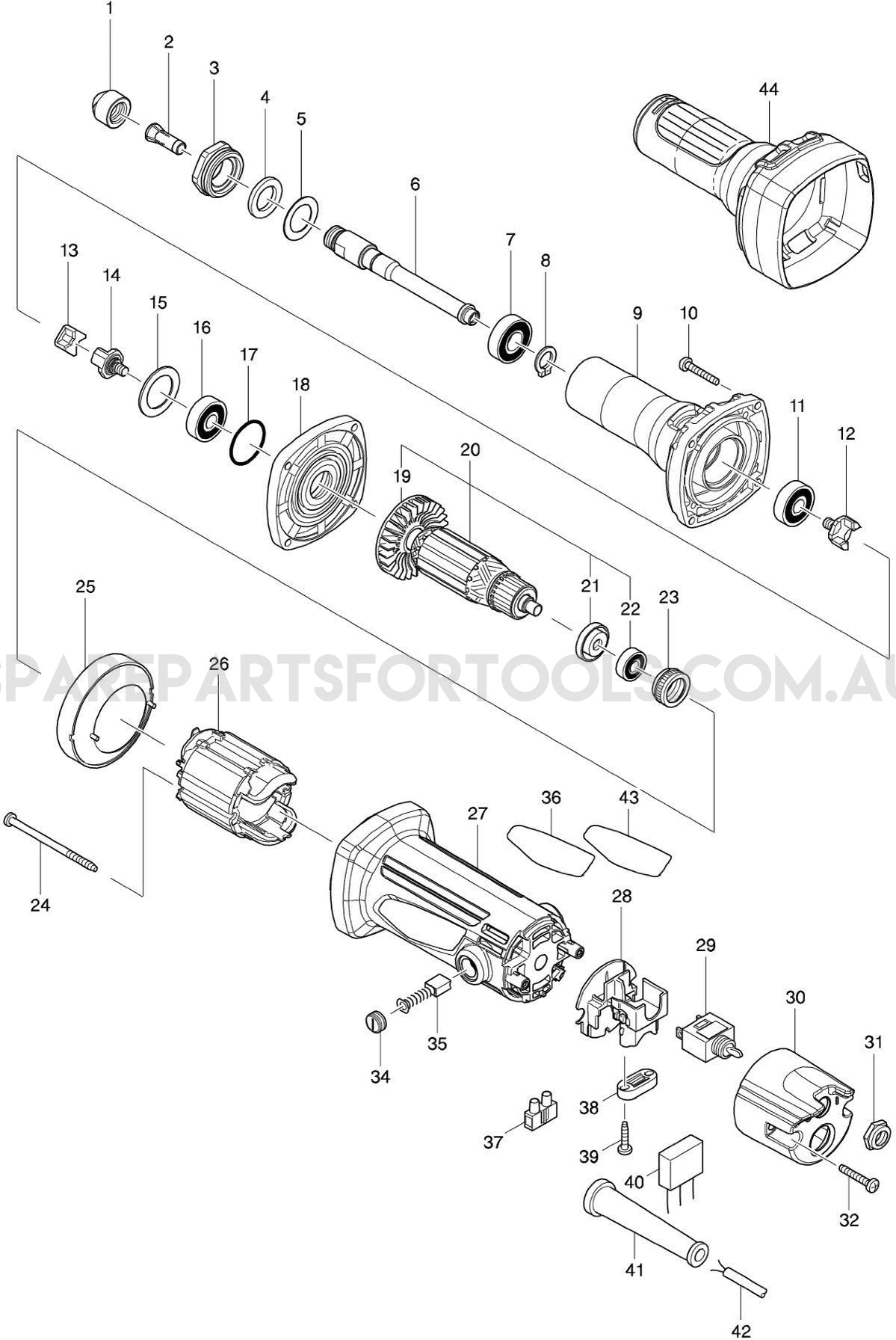 Makita M9100G Spare Parts