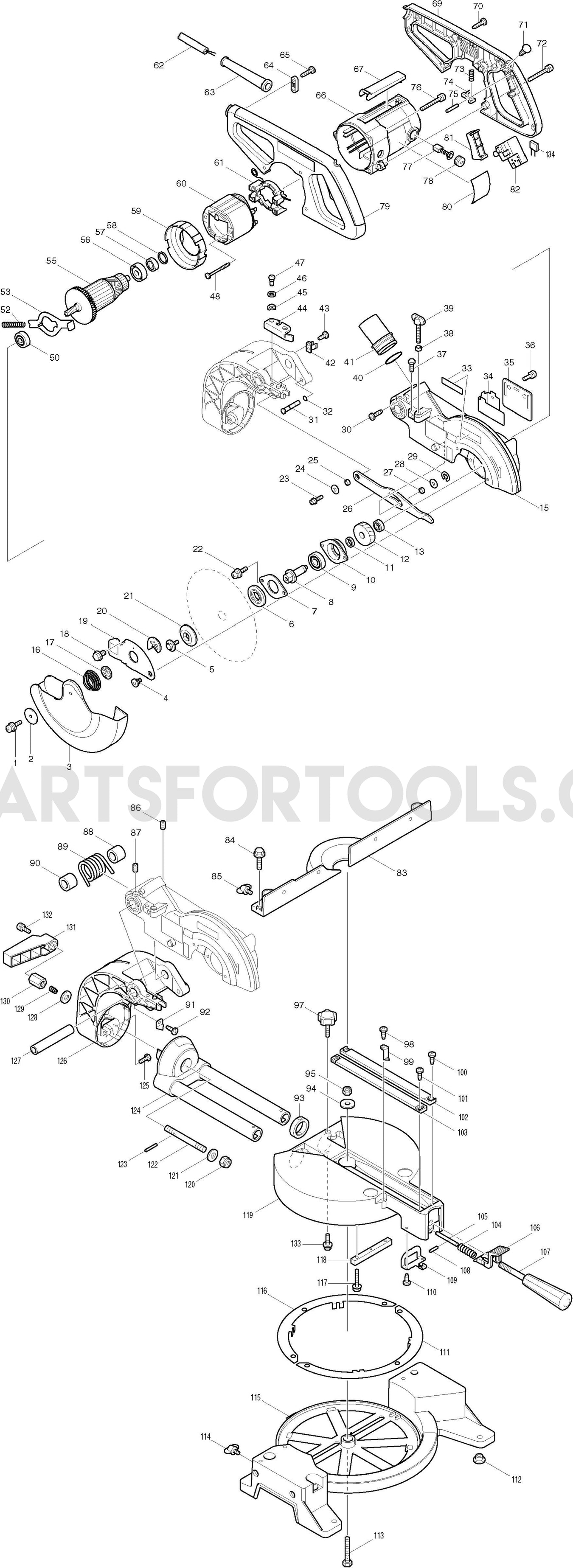 Makita LS0711B Spare Parts