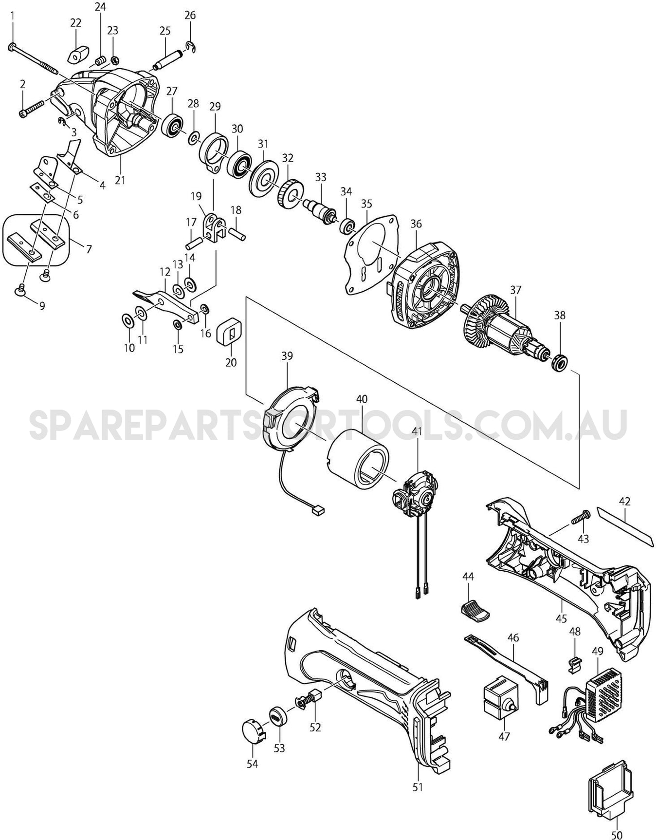 Makita DJS101Z Spare Parts
