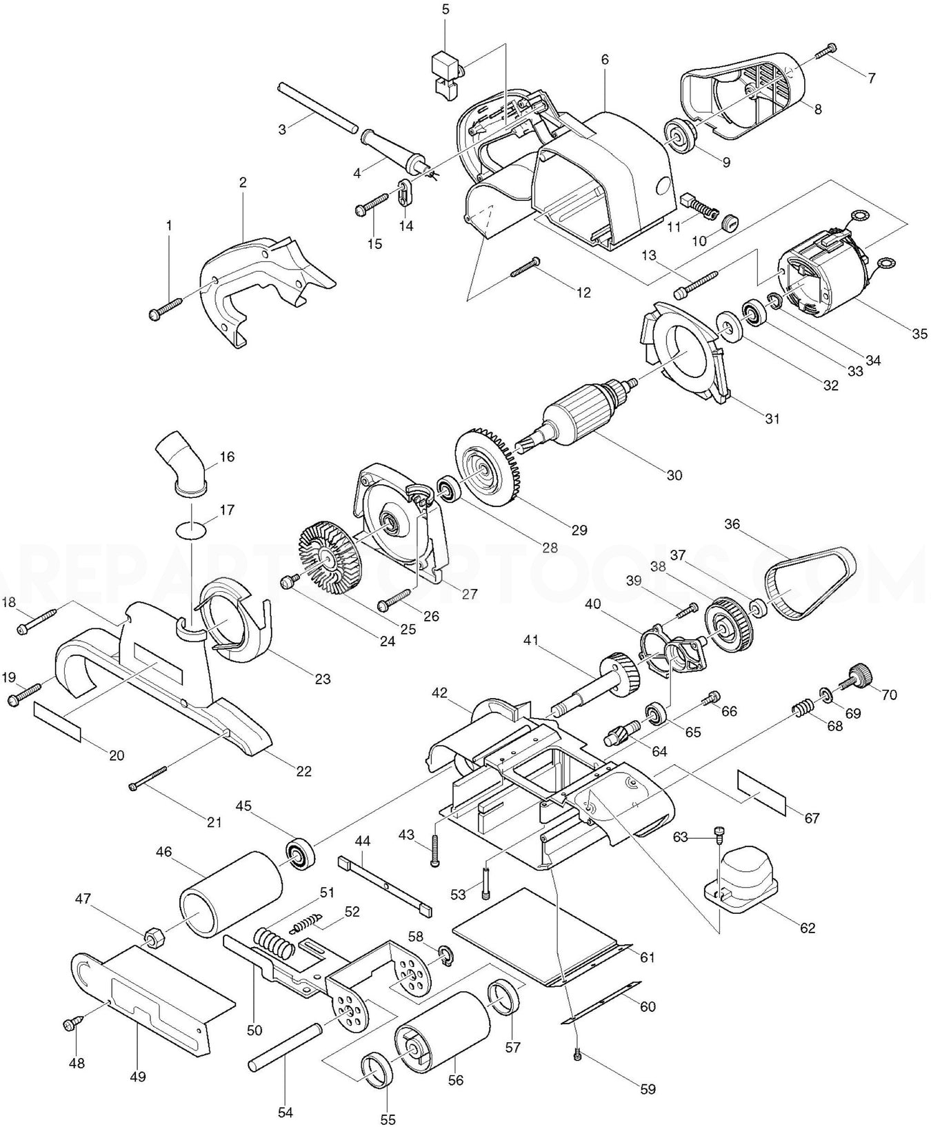 Makita 9403 Spare Parts