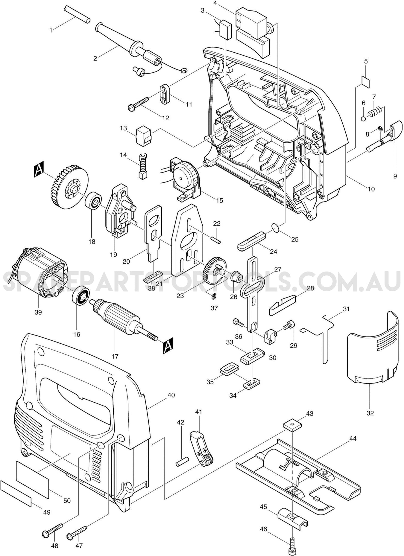 Makita 4324 Spare Parts