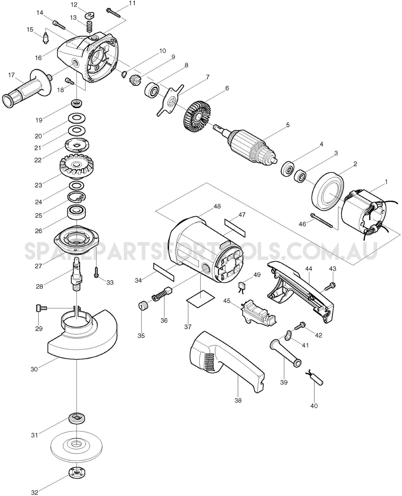 Makita 9057 Spare Parts