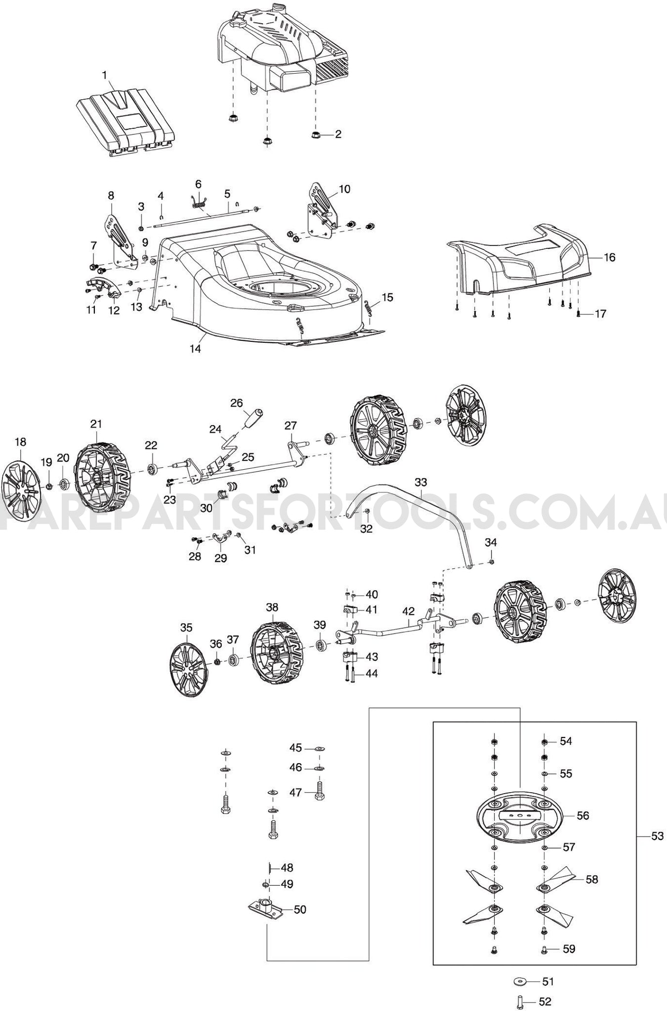 Makita PLM4625NP Spare Parts