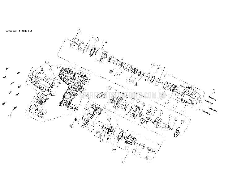 Milwaukee HD18HID Spare Parts