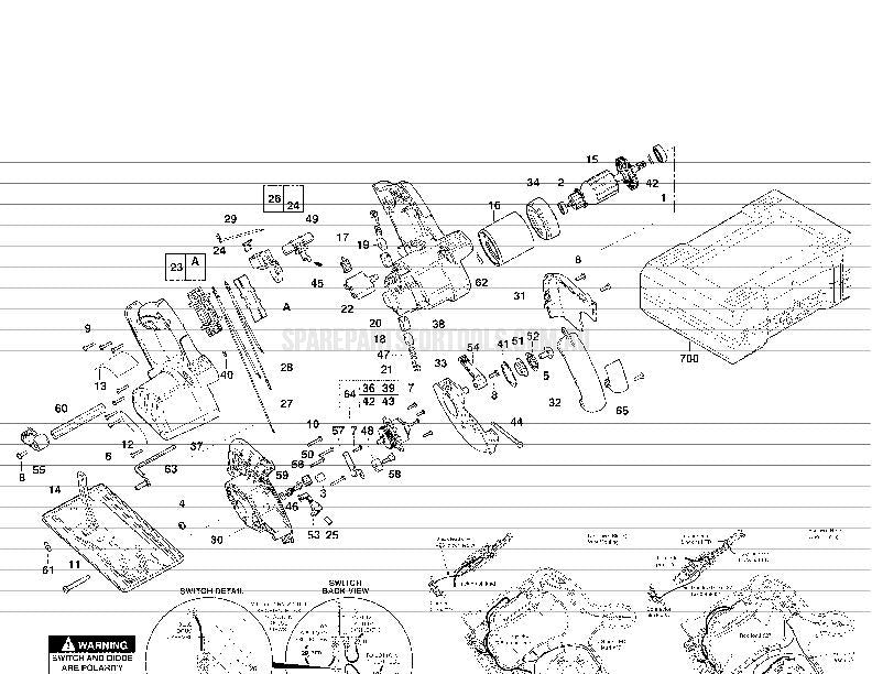 Milwaukee V28MS Spare Parts