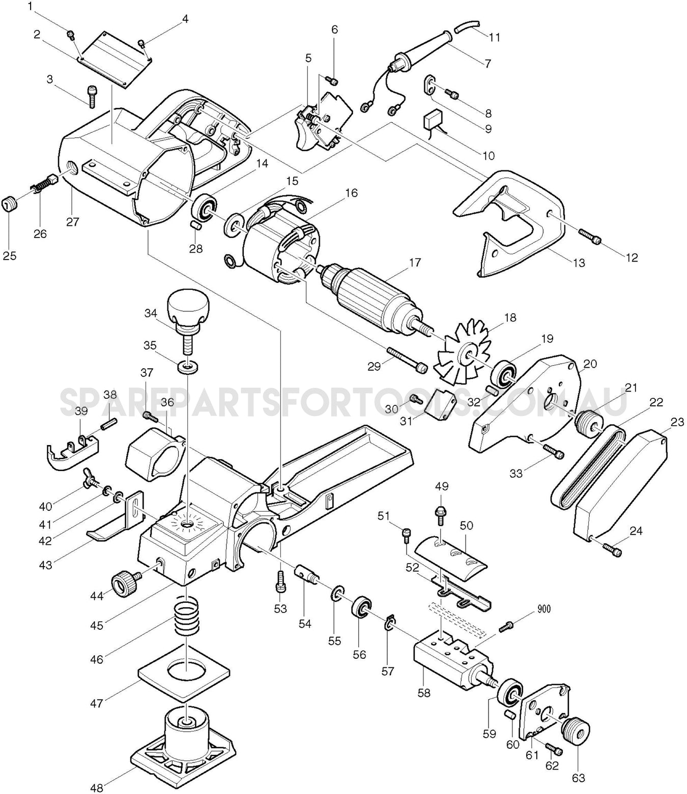 Makita 1100 Spare Parts