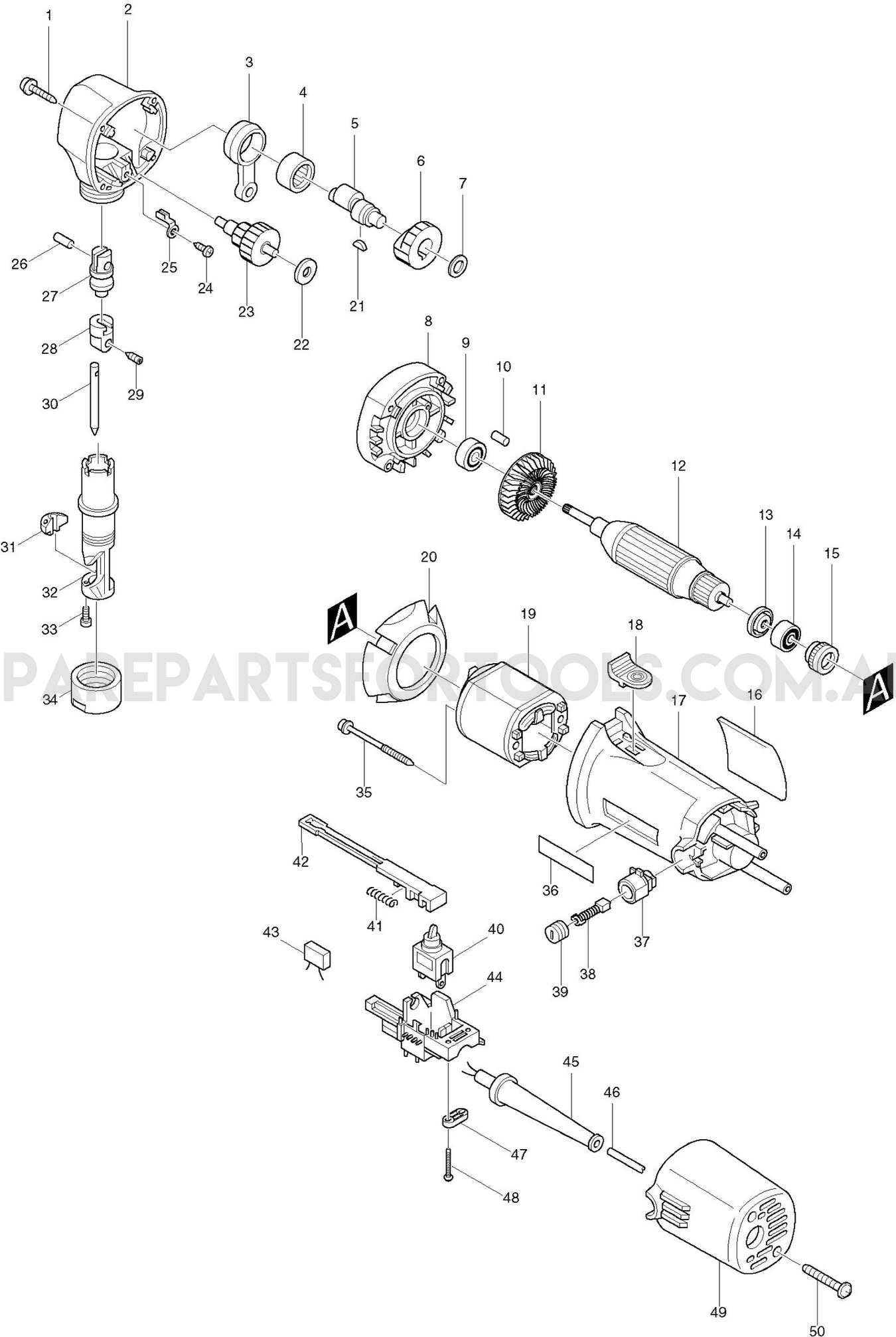 Makita JN1601 Spare Parts