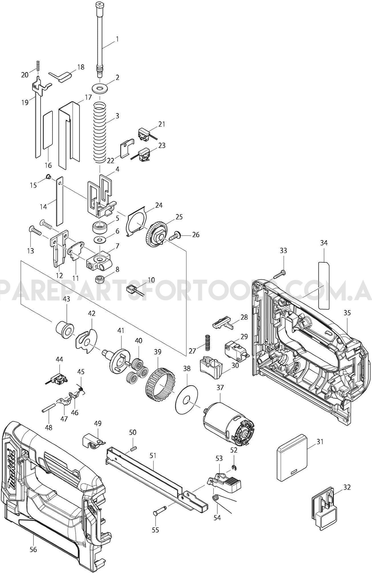Makita ST113DZ Spare Parts
