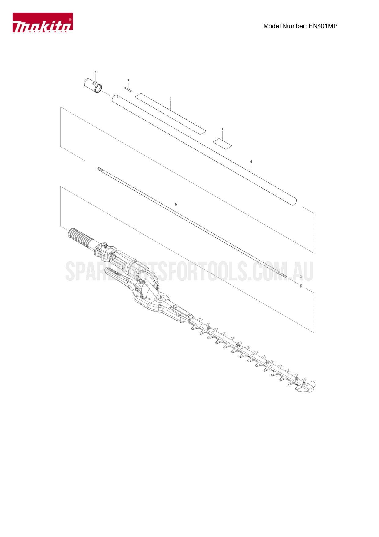Makita EN401MP Spare Parts