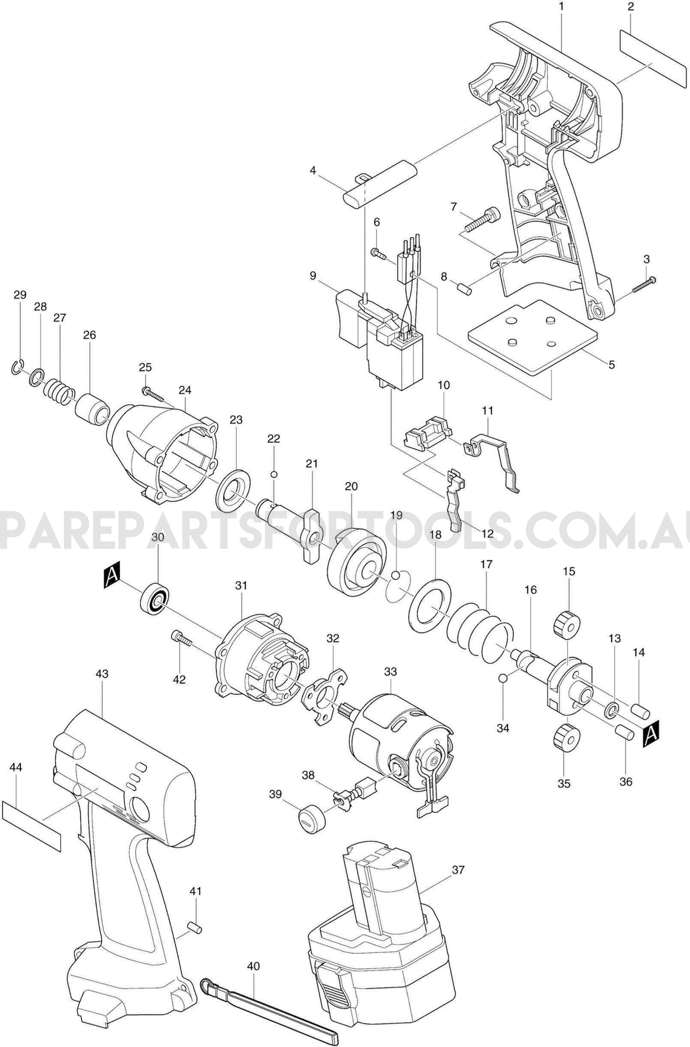 Makita 6914D Spare Parts