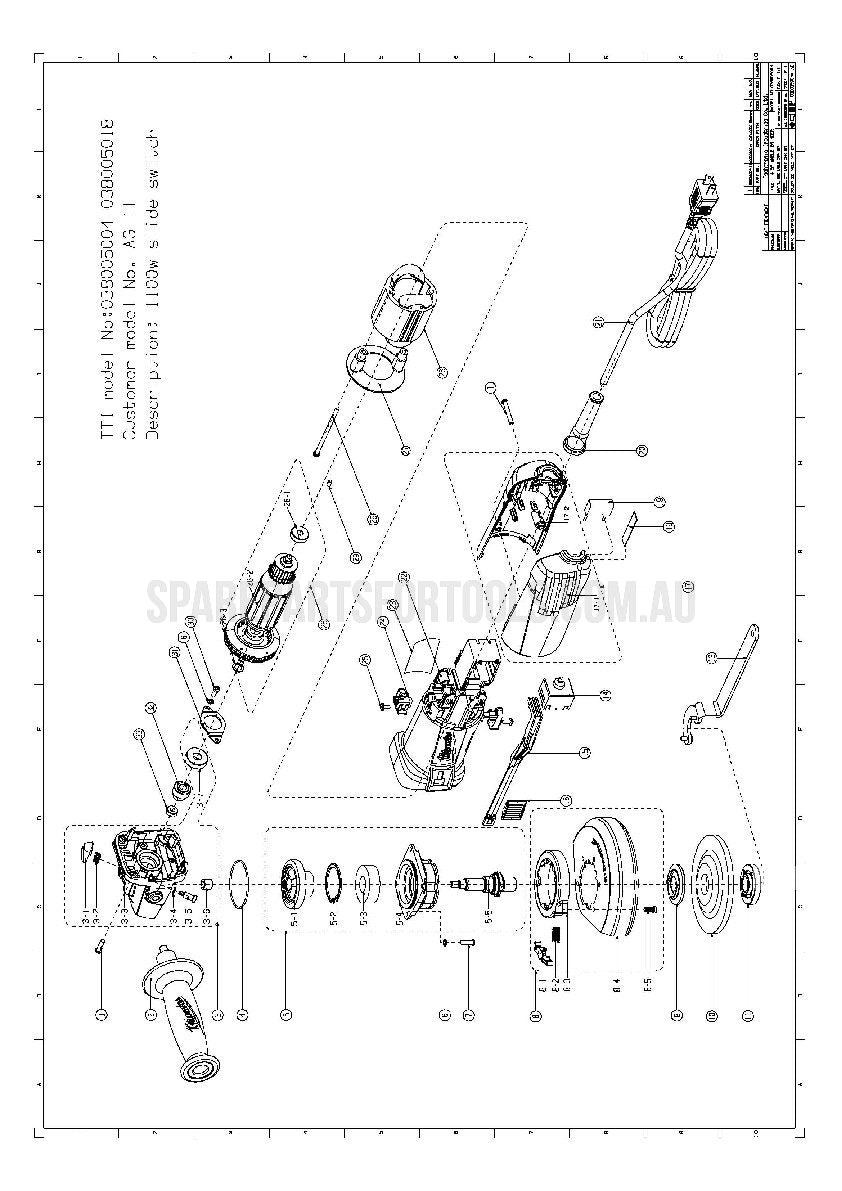 Milwaukee AG11-100 Spare Parts
