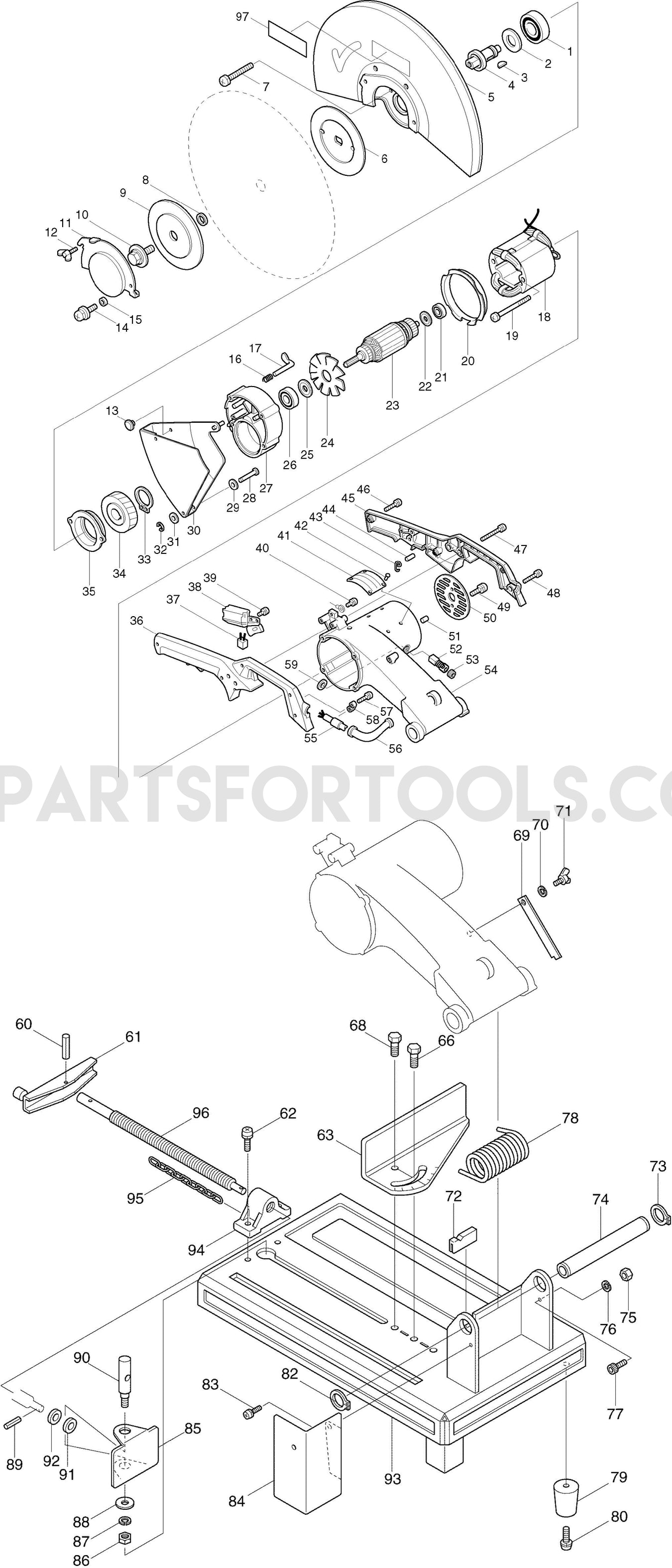 Makita 2416S Spare Parts