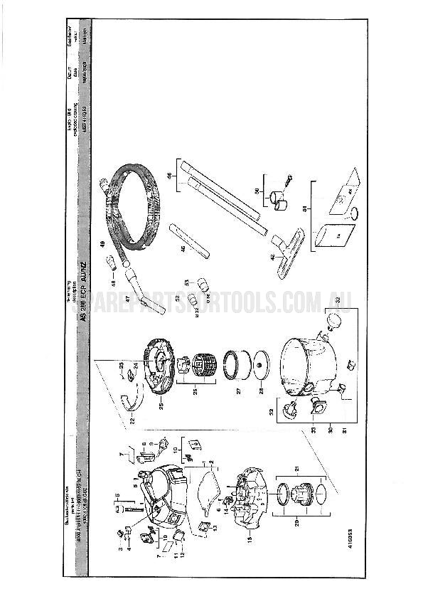 Milwaukee AS250ECP Spare Parts