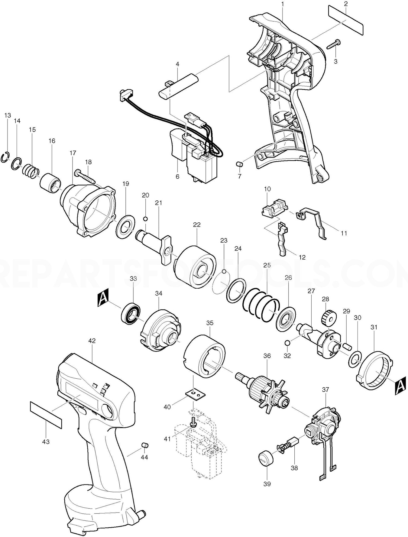 Makita 6932FD Spare Parts