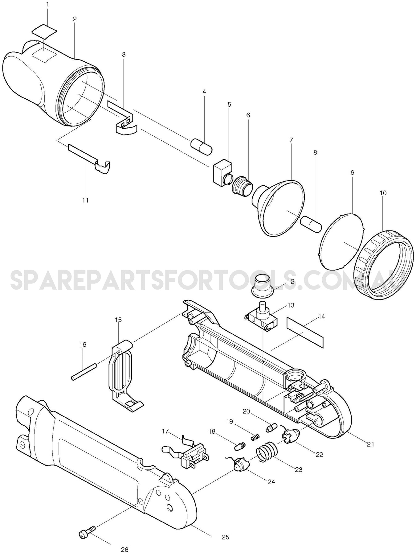 Makita ML702 Spare Parts