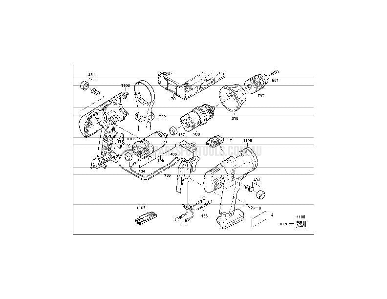 Milwaukee P18TX Spare Parts