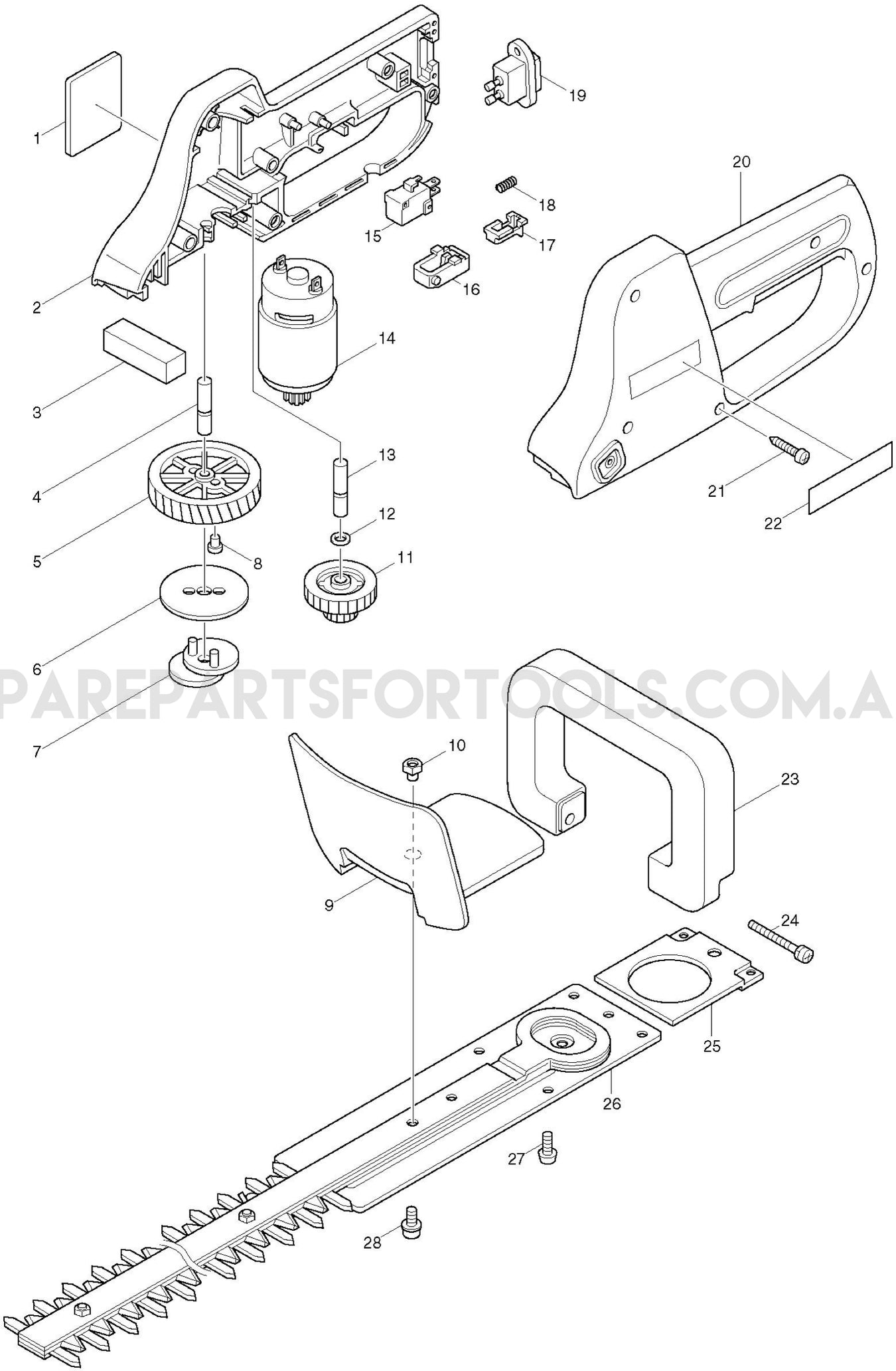 Makita UH303D Spare Parts