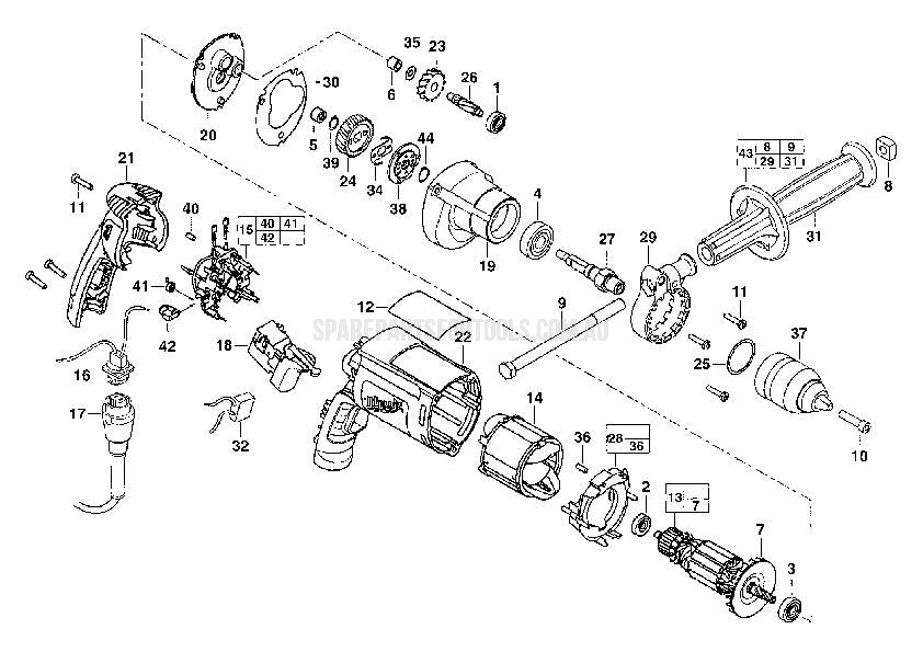 Milwaukee HDE10RQX Spare Parts
