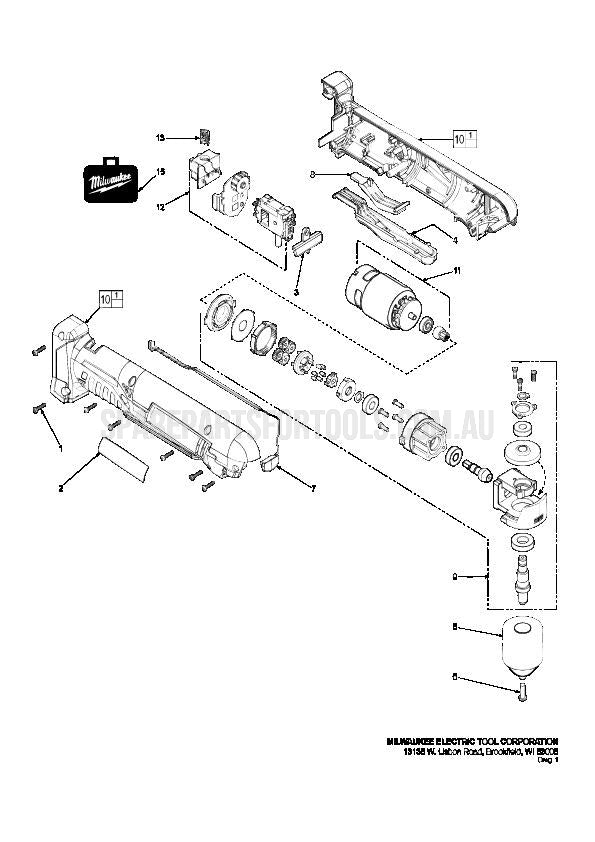 Milwaukee C18RAD Spare Parts