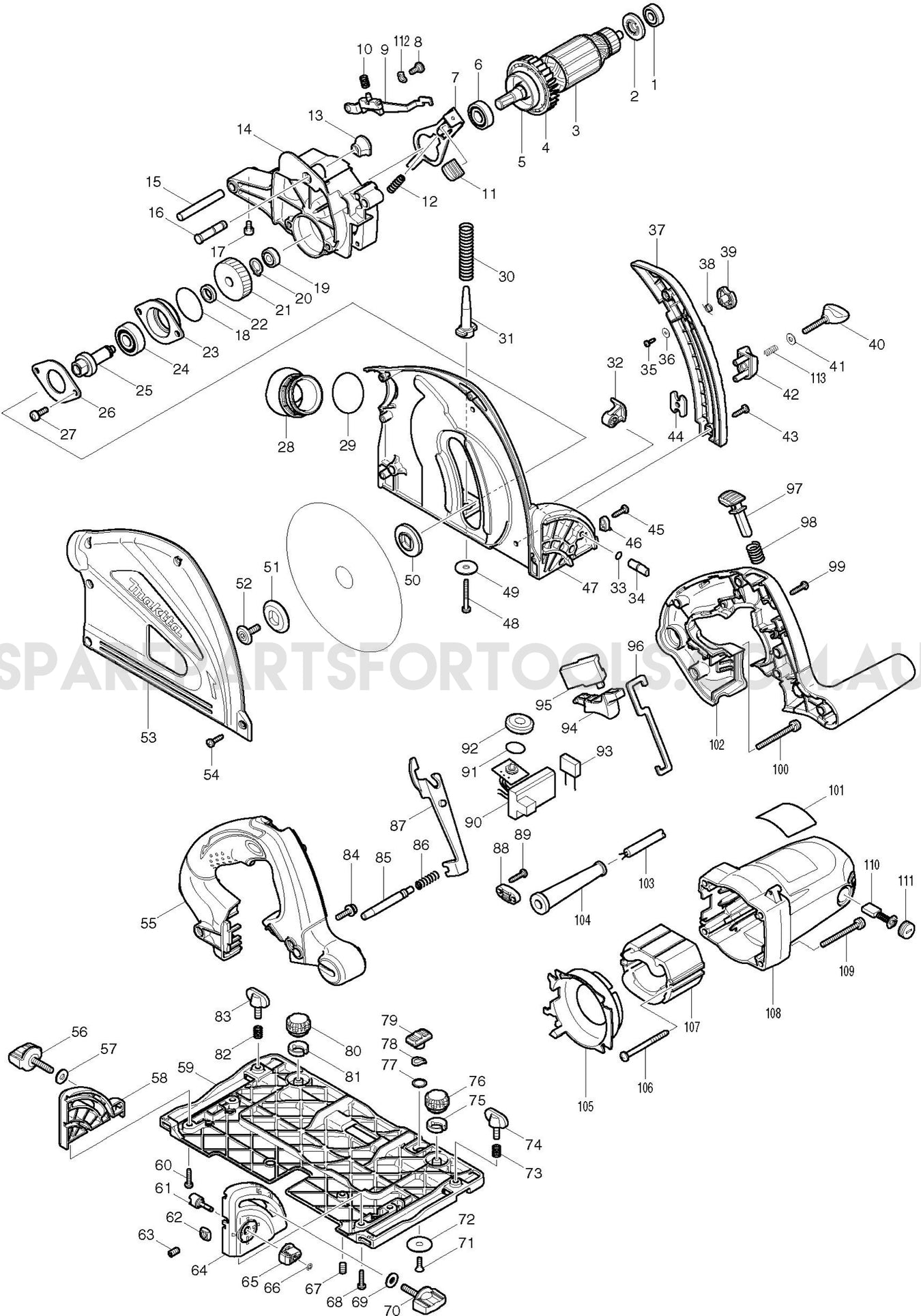 Makita SP6000 Spare Parts